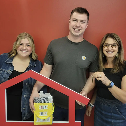 Homeowners closing on a home